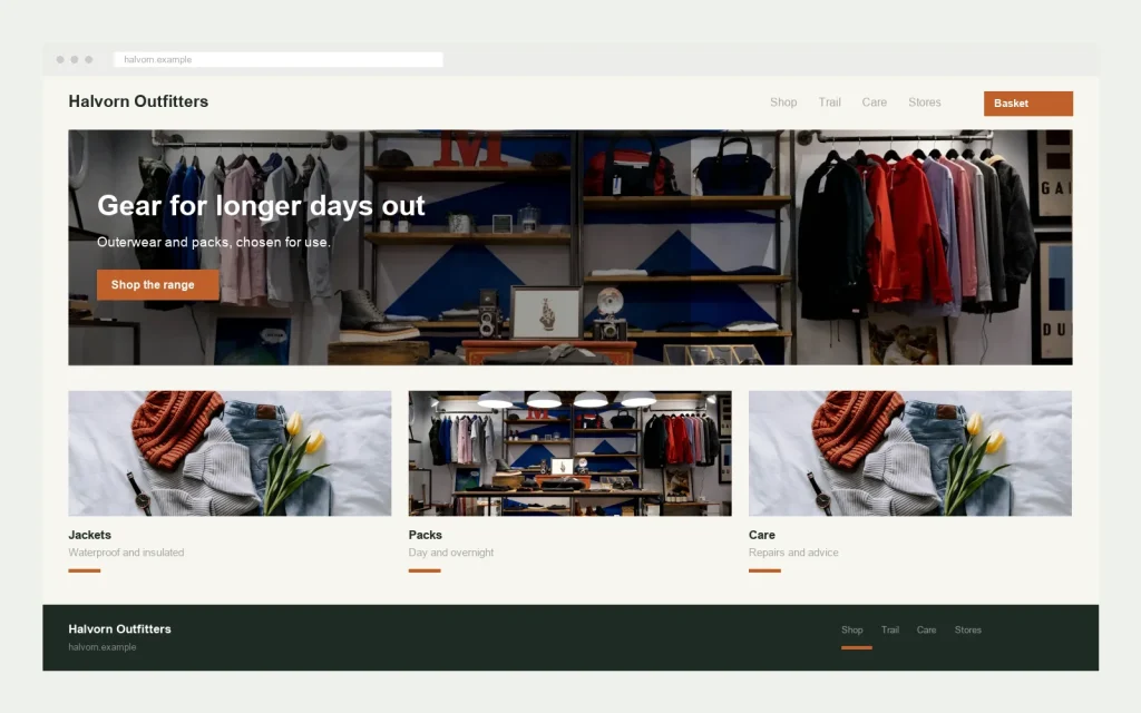 Halvorn Outfitters website