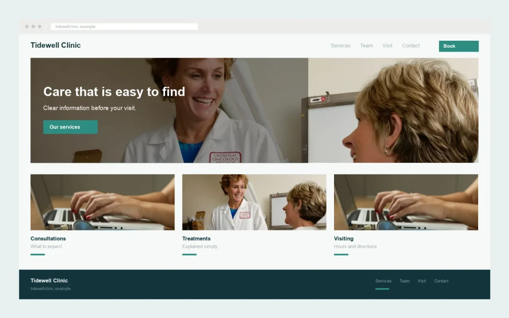 Tidewell Clinic website